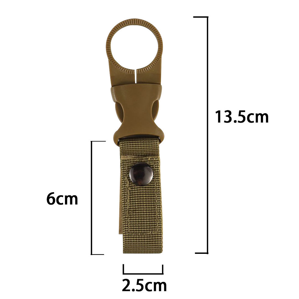 Thumbnail: Outdoor Tactical Nylon Water Bottle Clip with Carabiner