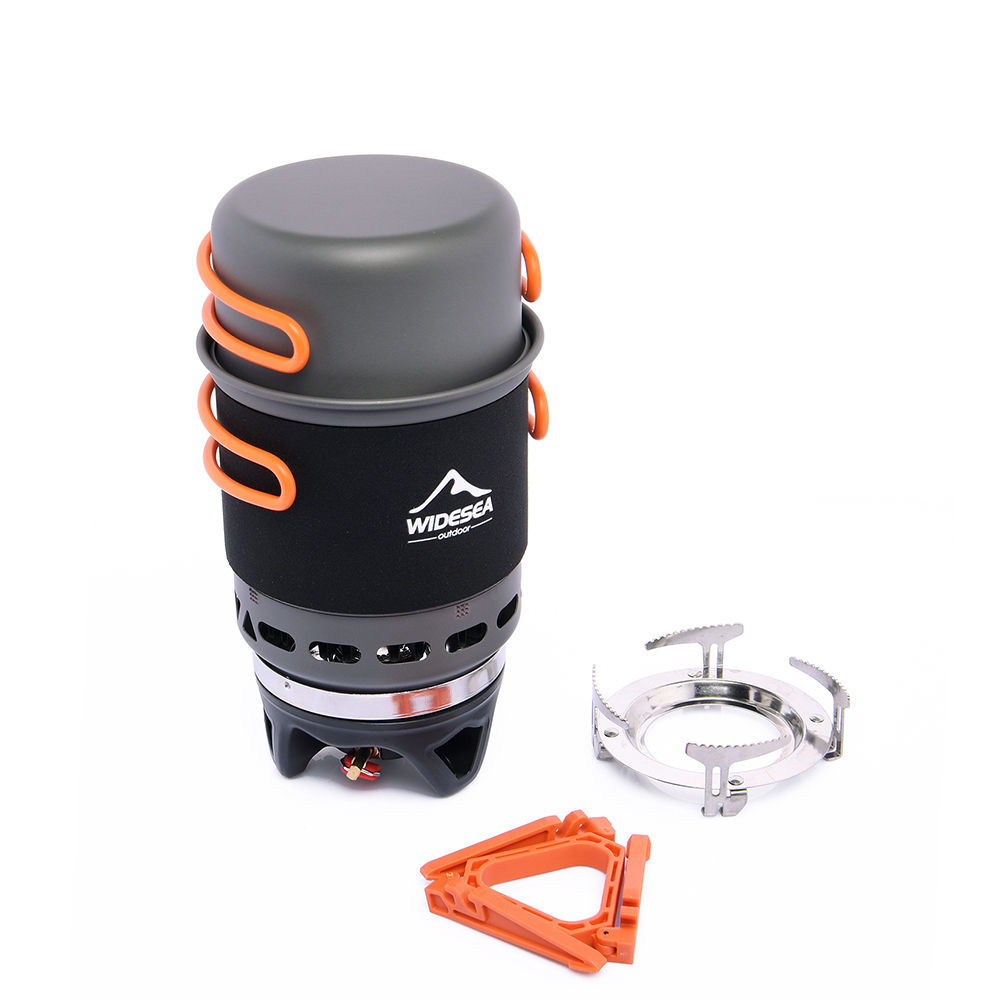 Widesea Camping Cooking System with Heat Exchanger Outdoor Gas Burner Stove Tour