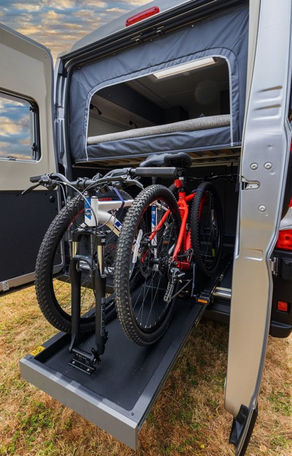 Picture of the bikes in the garage