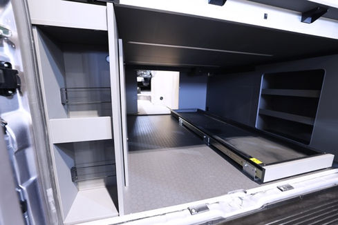 Picture of garage space in the campervan