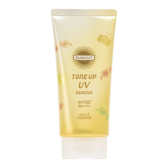 縮圖：KOSE 高丝 抗UV防晒精华 #黃色 Suncut Tone-up UV Essence SPF50+ PA++++ #Lemon Yellow 80g