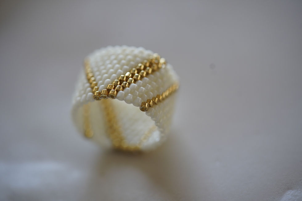 Miniatura: Pierścień GoldenCream