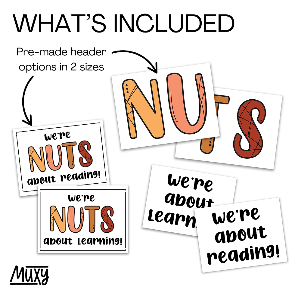 Thumbnail: Nuts About Learning Door Decorations | Bulletin Board