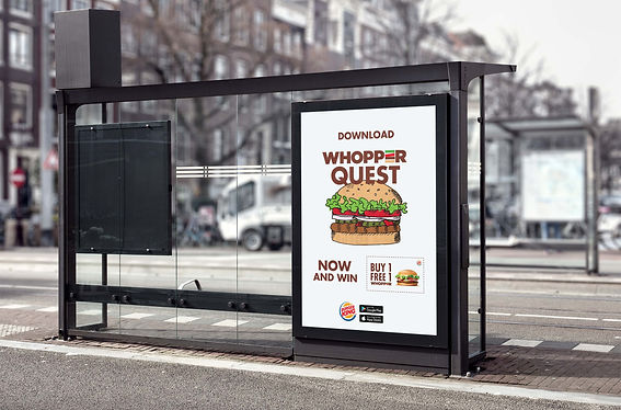 Whopper Quest_Bus Stop Billboard