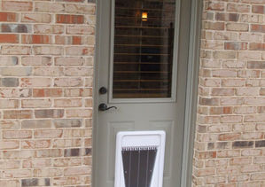 built in doggie door