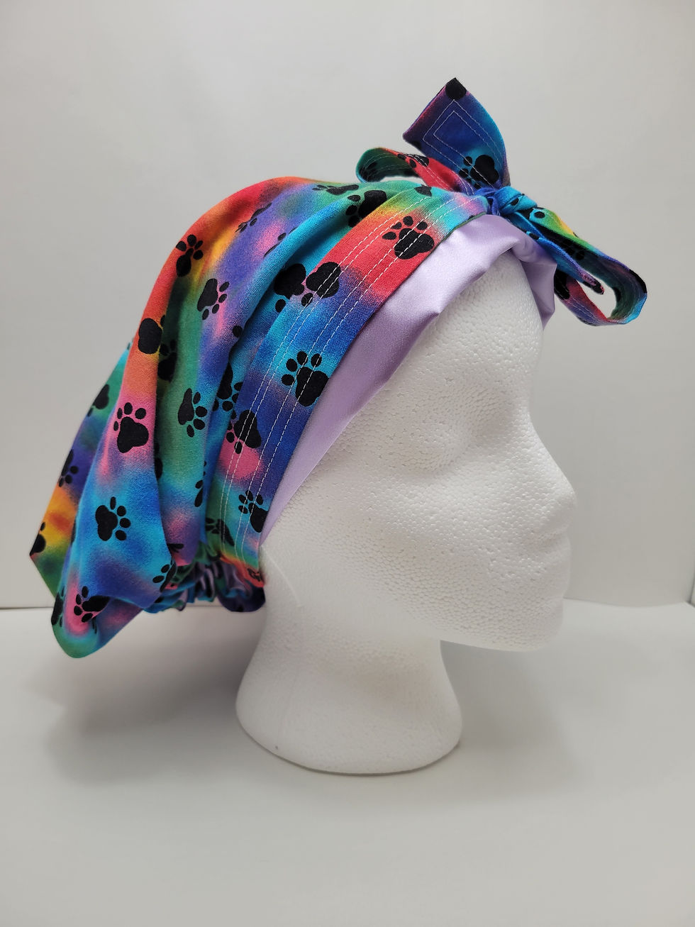 Thumbnail: Bouffant Satin Lined Scrub Caps/Sleeping Bonnet