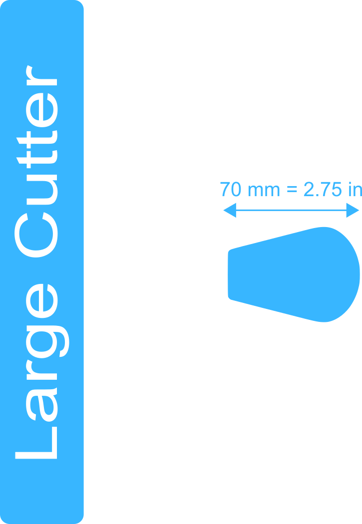 Thumbnail: Rounded Trapezoid Polymer Clay Cutters