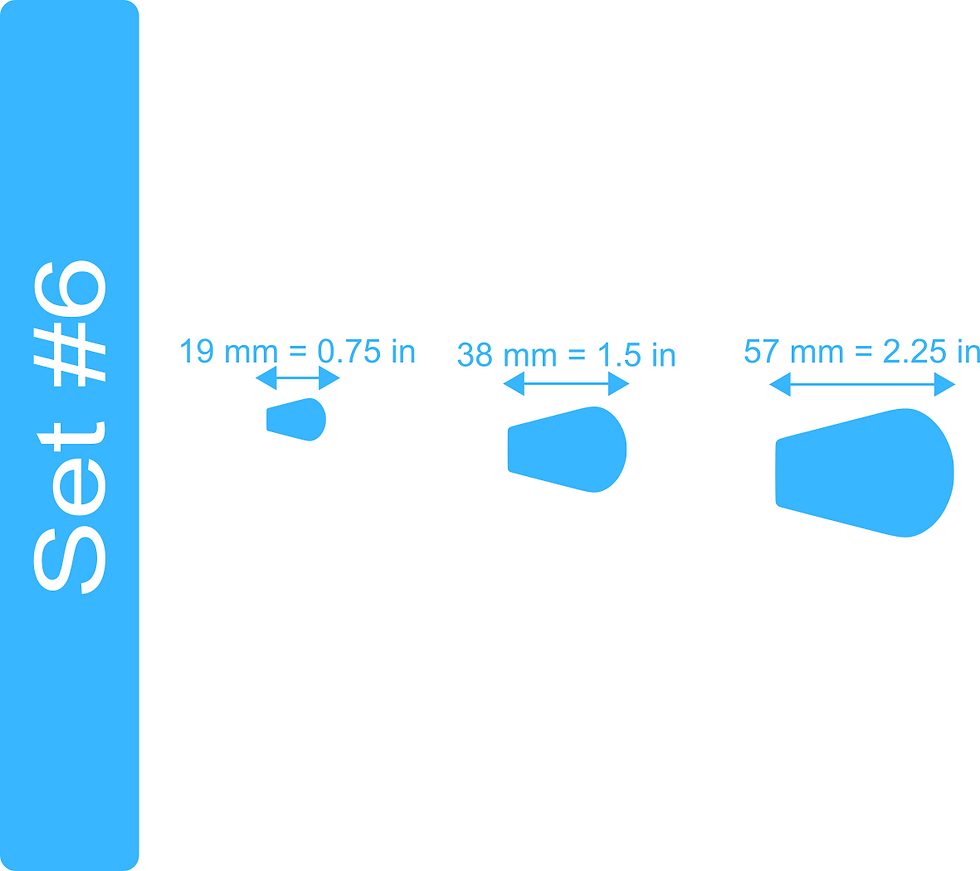 Thumbnail: Rounded Trapezoid Polymer Clay Cutters