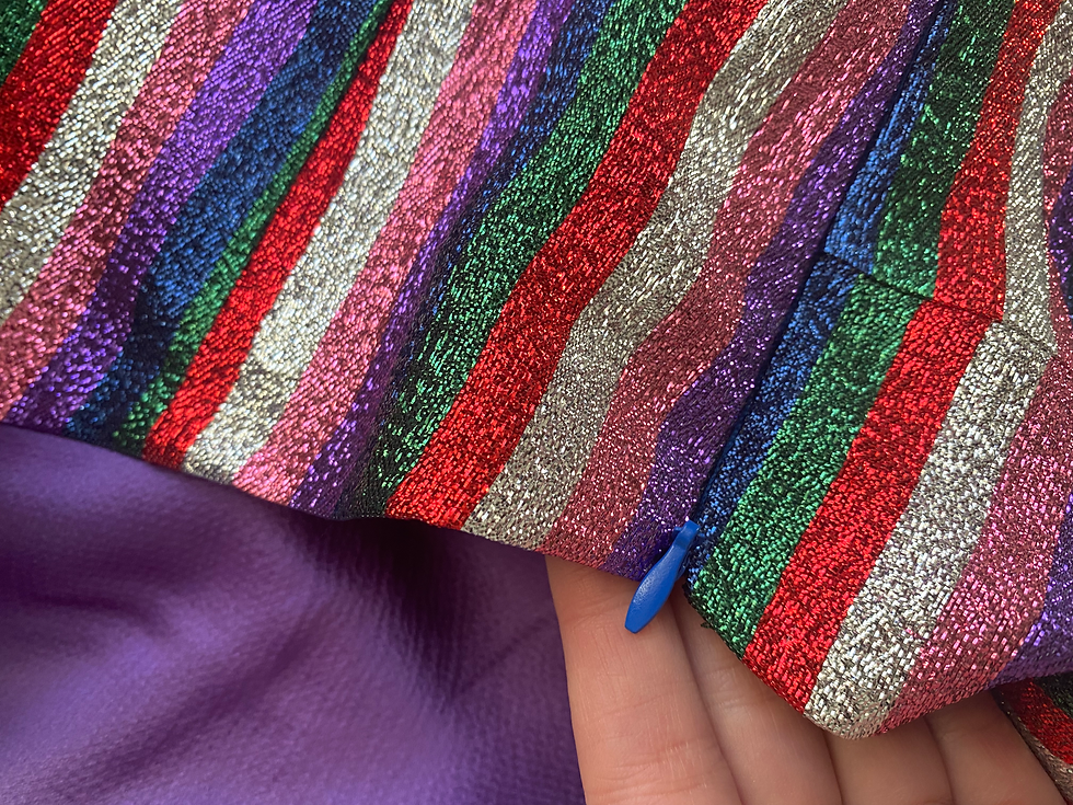 Thumbnail: Luxury Lame Rainbow Dress