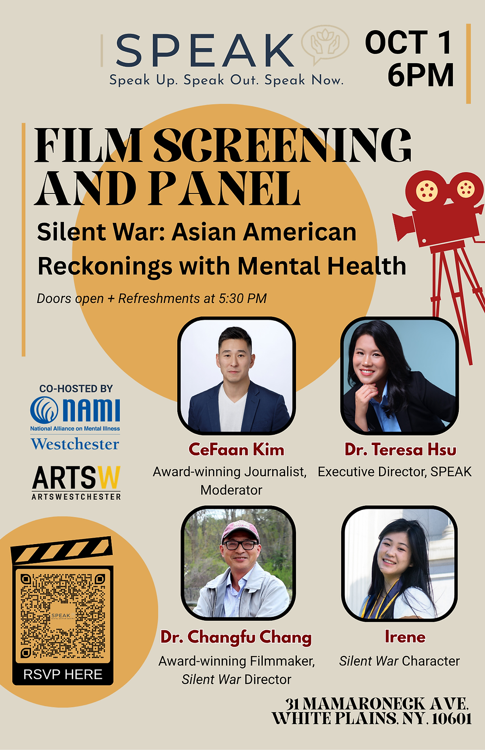 SPEAK Silent War Documentary Screening