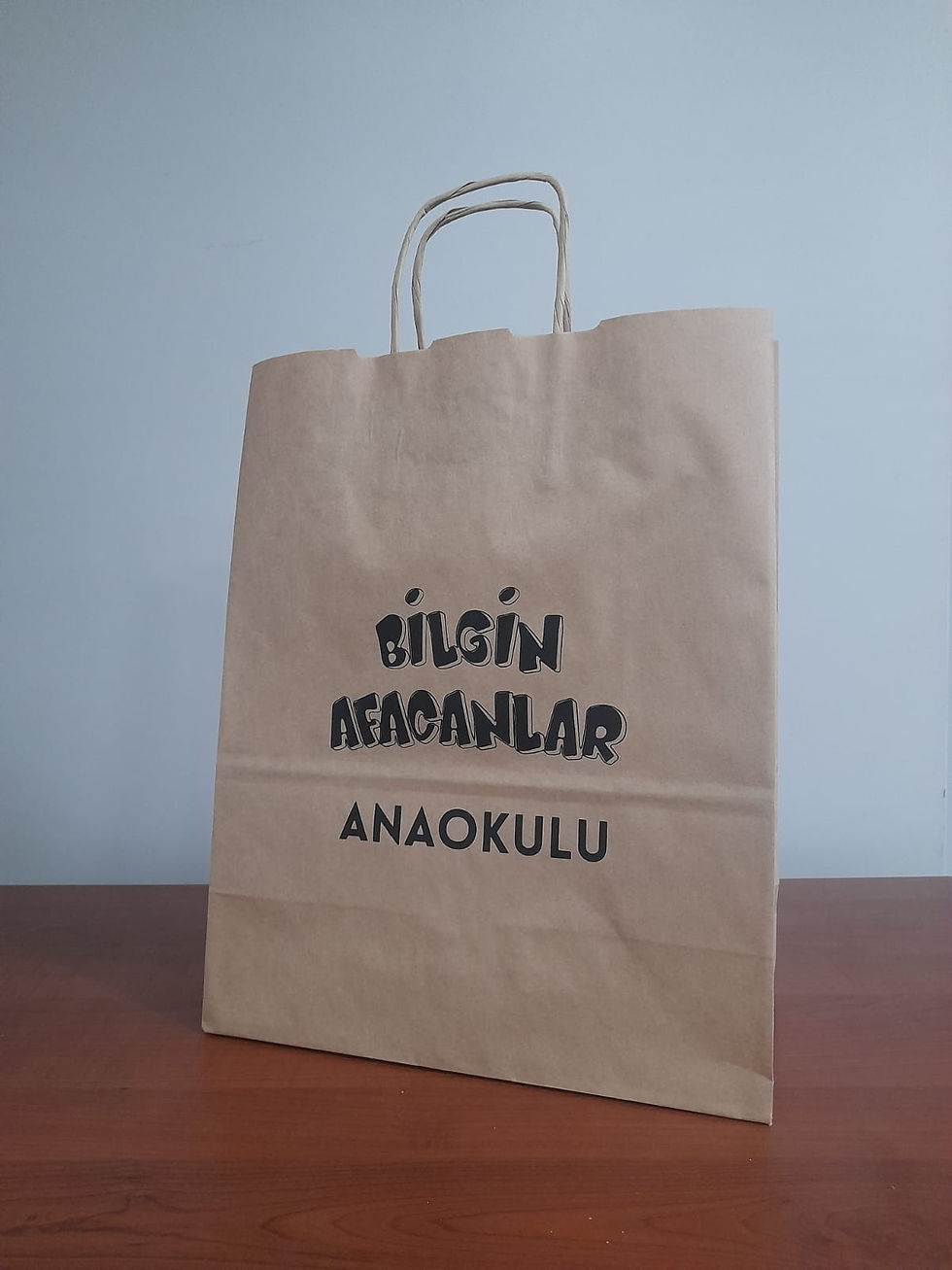 baskılı Kraft poşet logo baskılı poşet