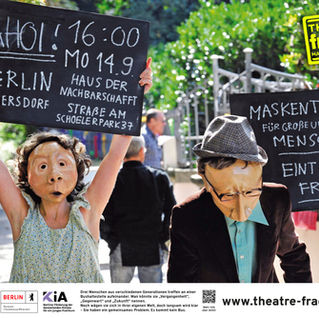 Maskentheater für große und kleine Menschen, Montag, 14. September, um 16 Uhr