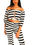 Thumbnail: Black & White Striped 2-Piece Bell Bottom Pants & Tie Bottom Blouse
