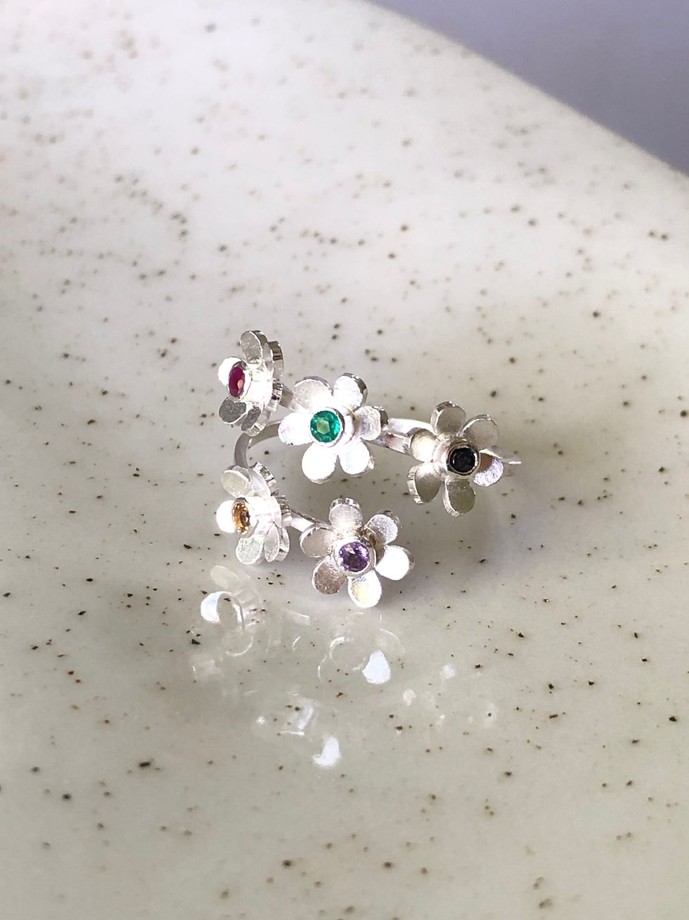 Miniatura: Anel Florir das Gemas 