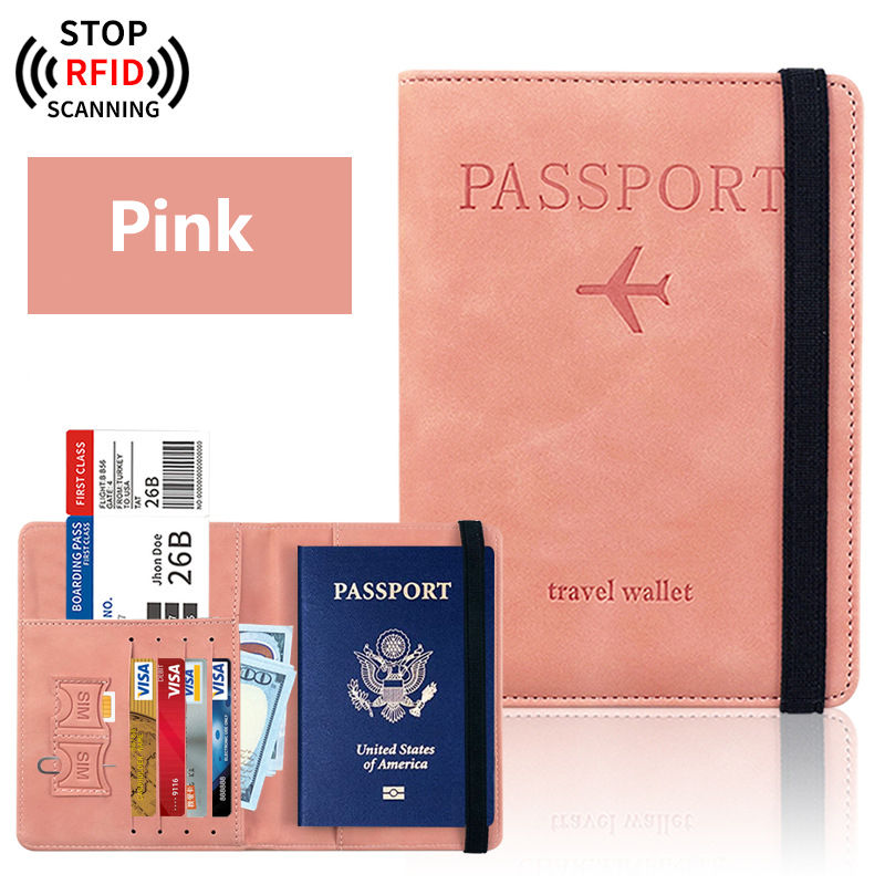 Thumbnail: Passport Holder for Travel Essentials  Passport Wallet Cover Case for Travel  Ac