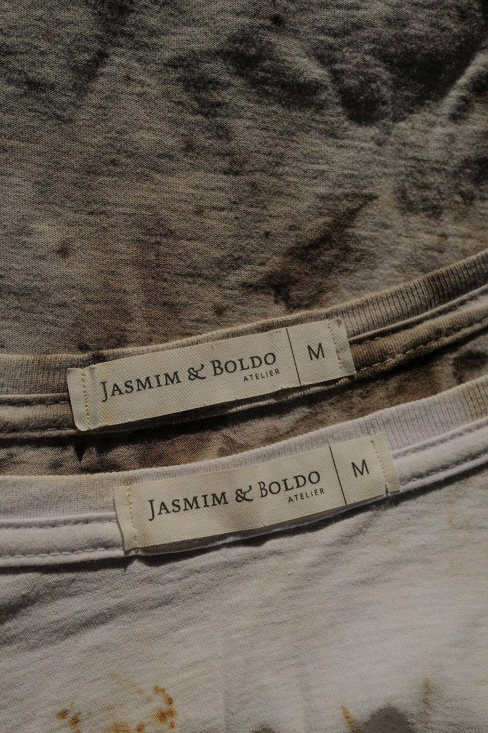 Label design with the brand logo in monocolor.