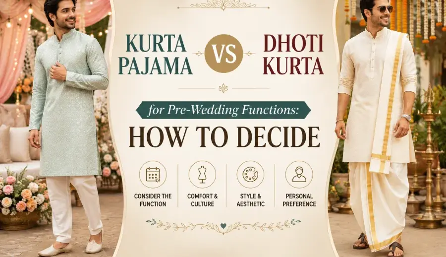 Dhoti Kurta for Pre-Wedding Functions