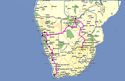 GPS guided tours in Namibia, Botswana, Zimbabwe