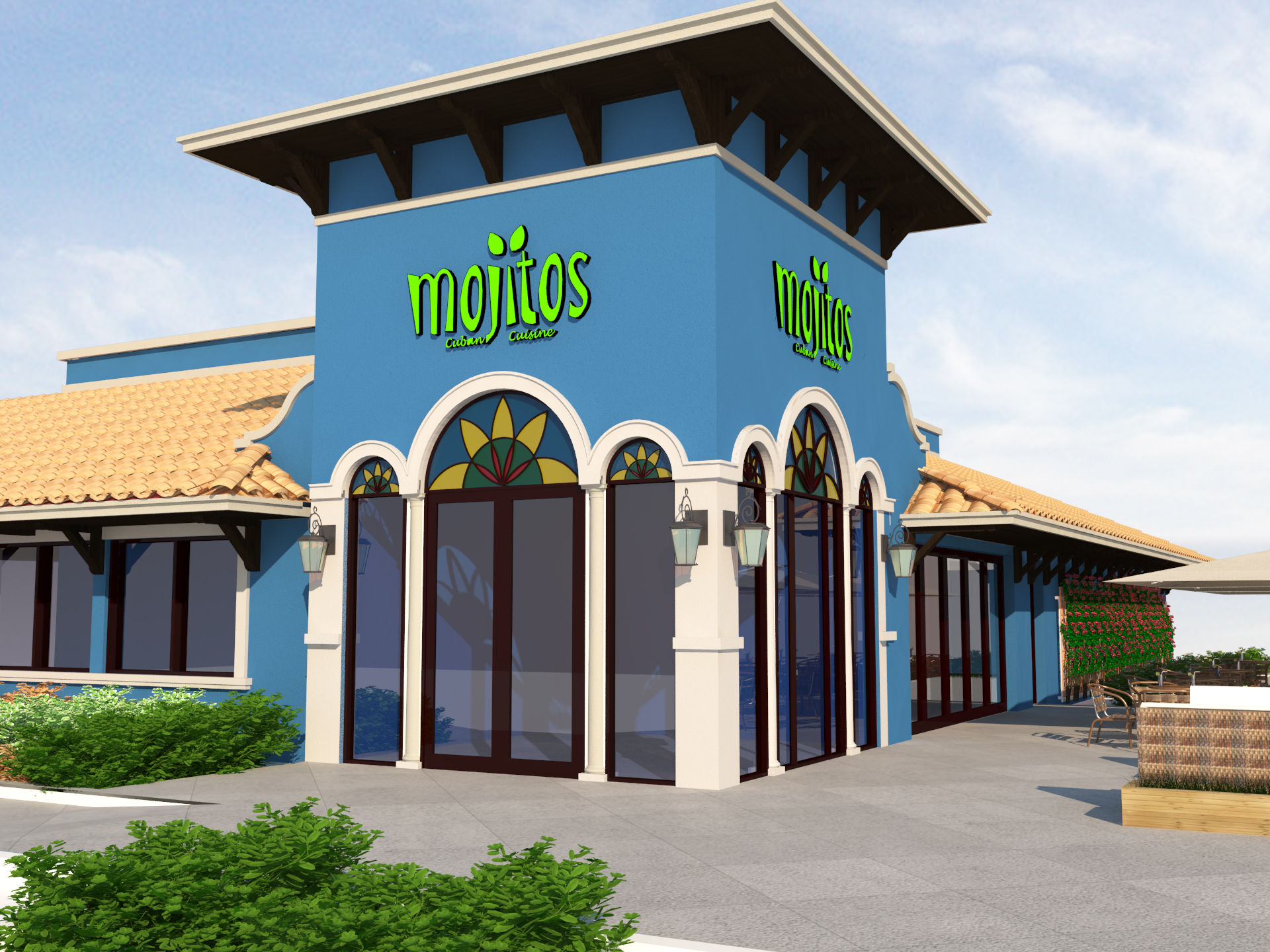 Mojitos Restaurant Render