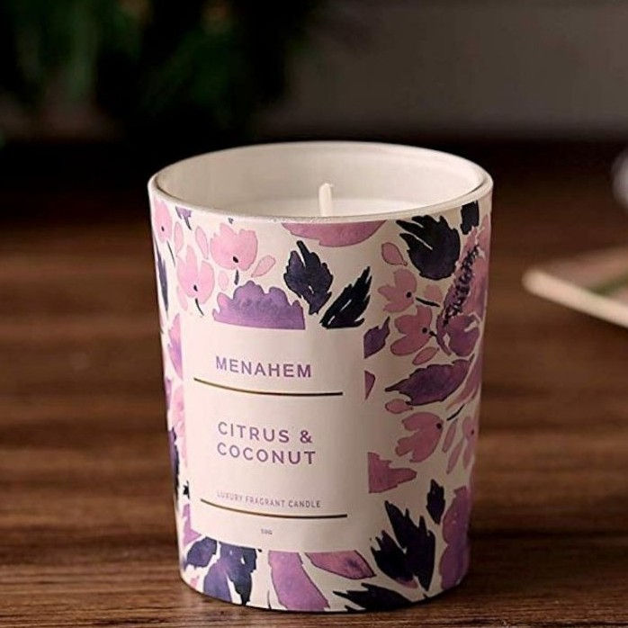 Hình thu nhỏ: Nến Thơm MENAHEM Thư Giãn Không Khói Luxury Fragrant Candle
