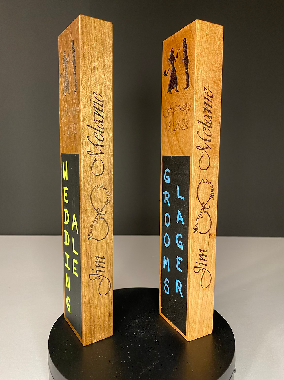 Thumbnail: Wedding Party Tap Handle - Walnut 7 Inch