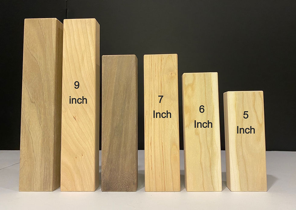 Thumbnail: 9 inch unfinished tap handle - Maple