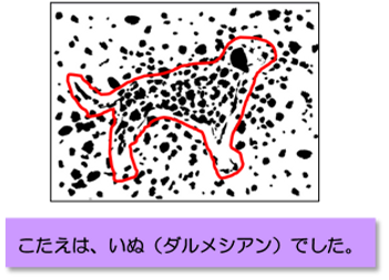 正解は、いぬ(ダルメシアン)でした。