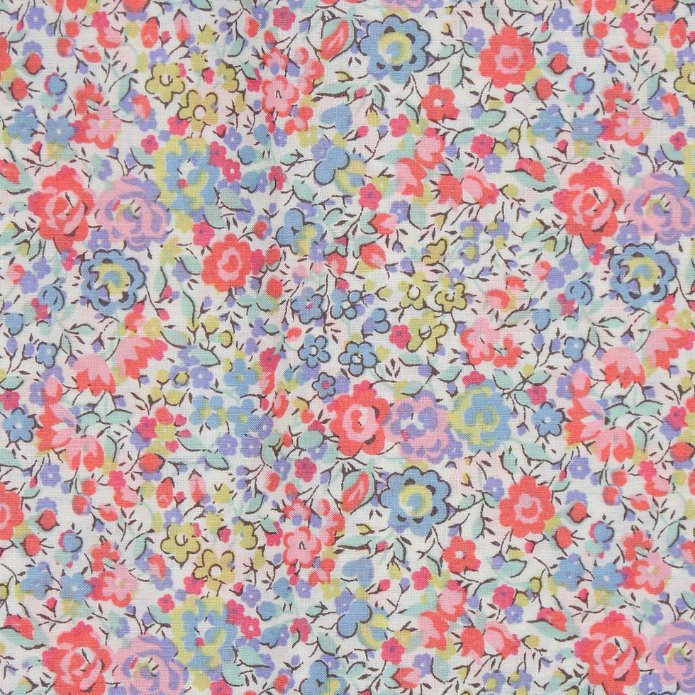 Thumbnail: 10 Squares Liberty Fabric Tana Lawn (Oranges)
