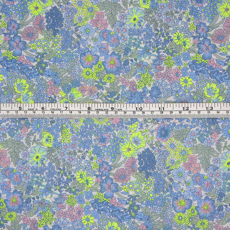 Thumbnail: Liberty Fabric Tana Lawn (Margaret Annie Neon Yellow)