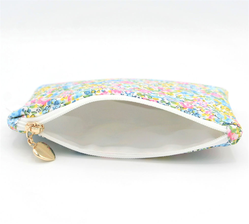 Thumbnail: Zip Pouch Made with Liberty Fabric (Emma Georgina Pastel)