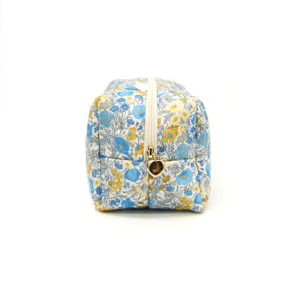 Thumbnail: Quilted Wash Bag Made with Liberty Fabric (Florence May)