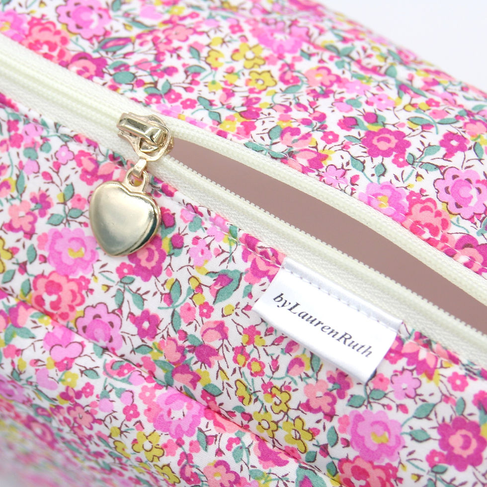 Thumbnail: Wash Bag Made with Liberty Fabric (Emma Georgina Pink)