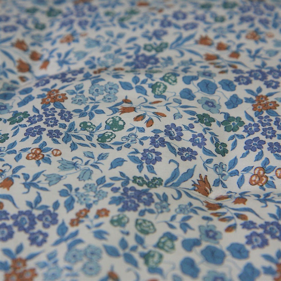 Thumbnail: Quilted Comforter Made with Liberty Fabric (Lilibet)