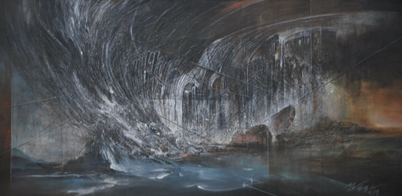 Acrílico sobre tela, 100x200cm