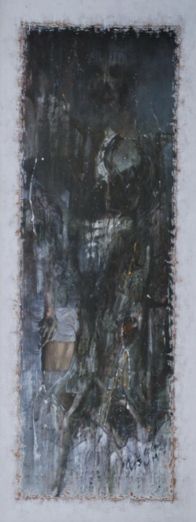 Acrílico sobre tela y madera, 180x90cm