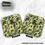Thumbnail: A set of four camouflage-themed cornhole bags laid out on a flat surface, featuring a rugged camo print in green, brown, and