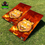 Thumbnail: xa set of cornhole boards sitting in grass with a fire tiger design