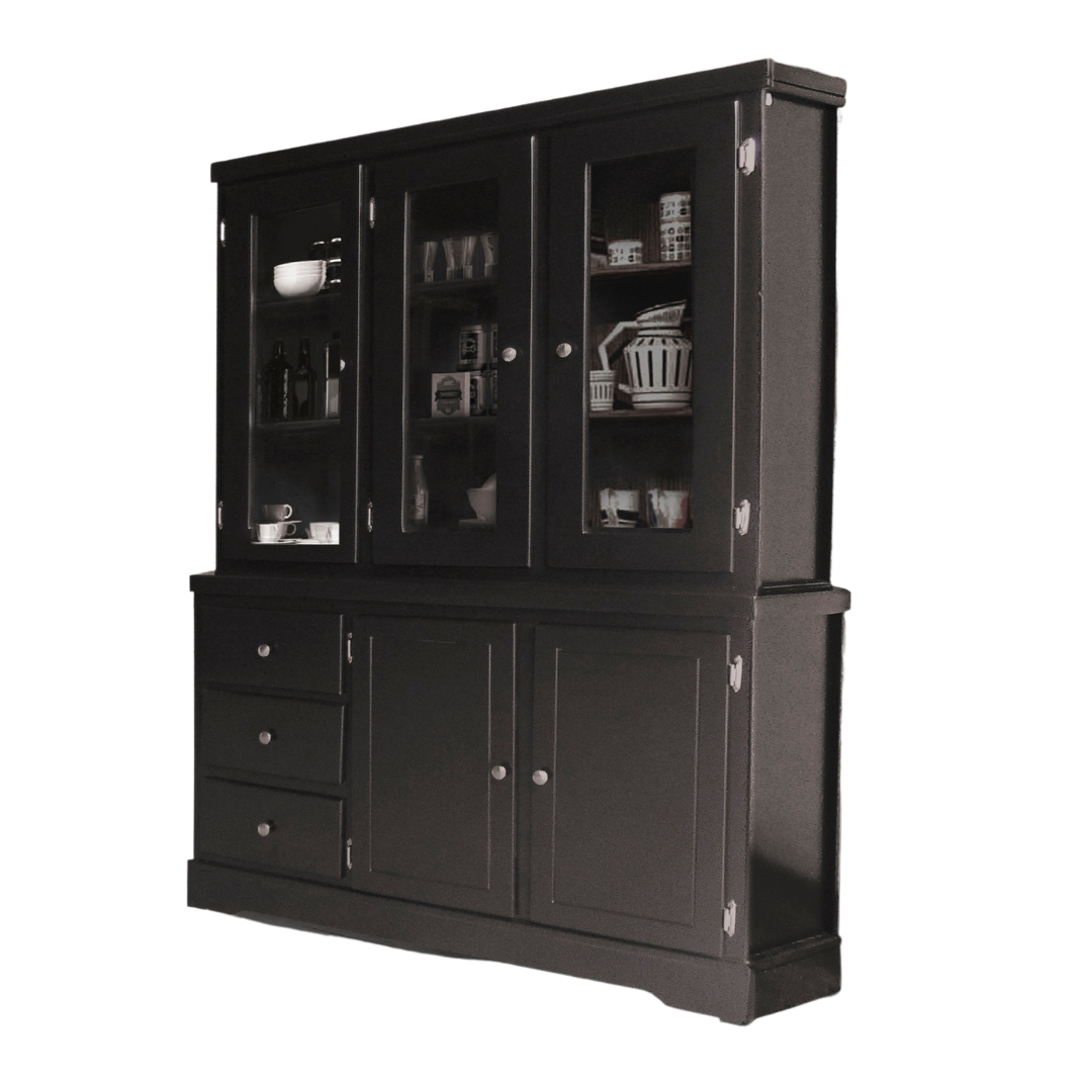 VITRINA CHOCOLATE 5 PUERTAS-3 CAJONES CENTAURO