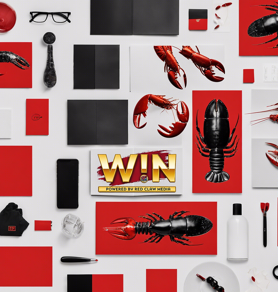items laid out around a lobster marketing it.png