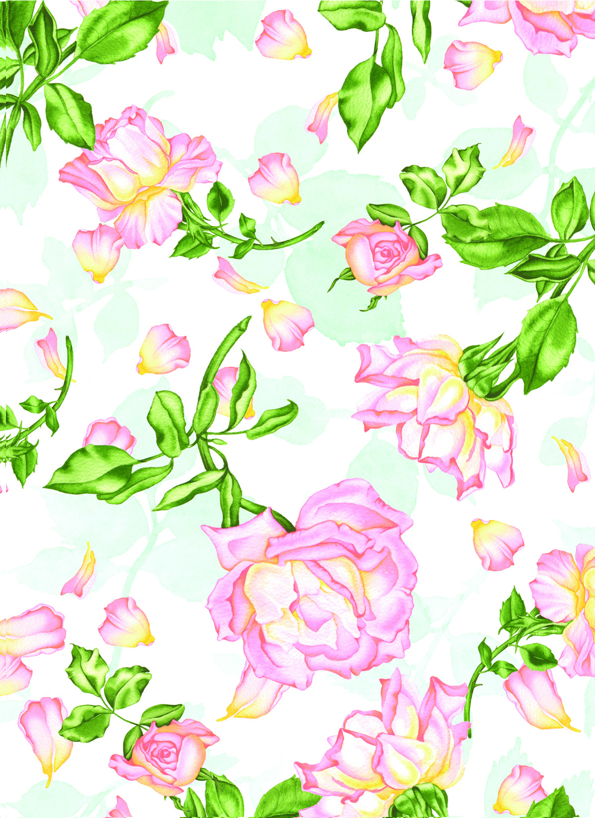 Strewn Roses #62