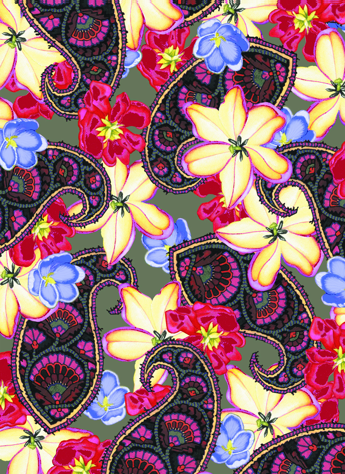 Paisley Floral #60
