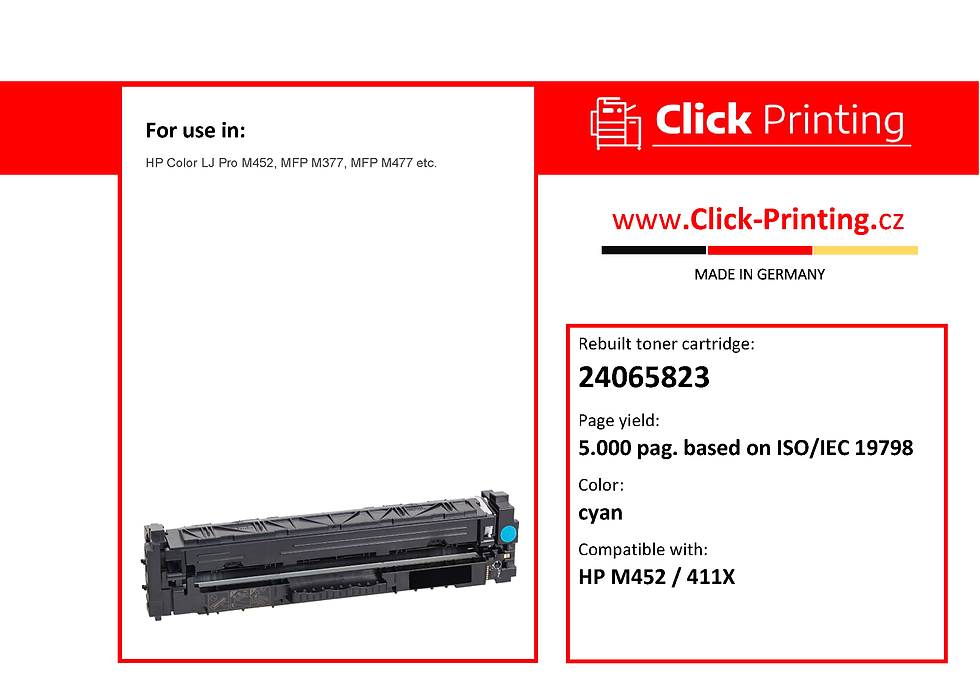 HP Color LJ Pro M452, MFP M377 (410X color)