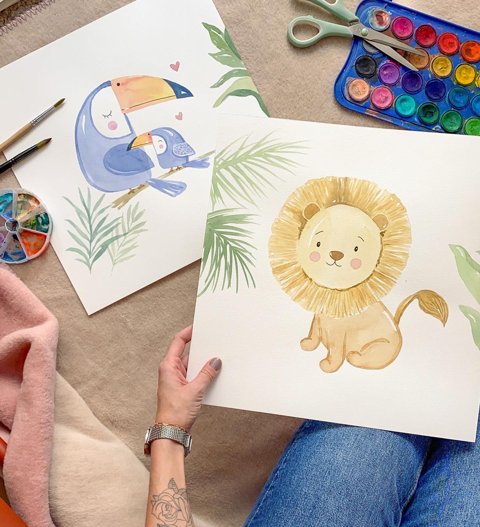 Kids Room Handmade Illustrations / Chocolate Kids