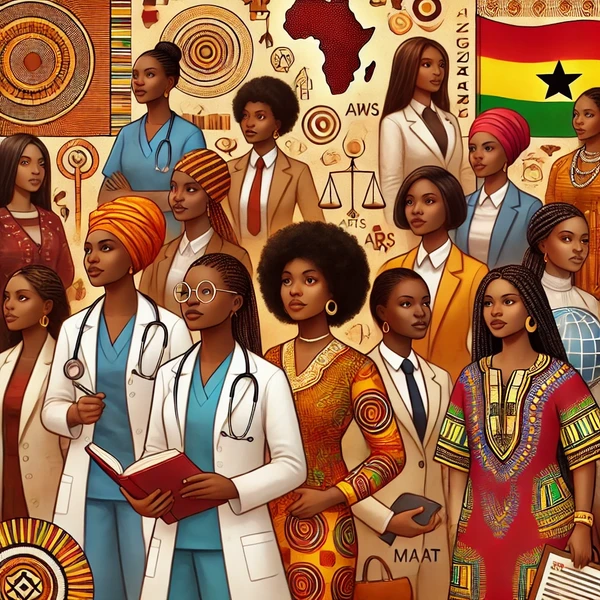 Black women representing several different professions.