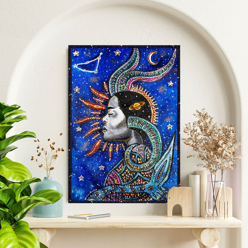Thumbnail: Capricorn Star Sign Print