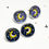 Thumbnail: Stud Moon Earrings - Option of Purple or Blue