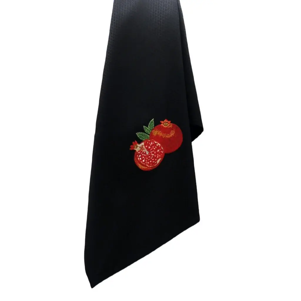 Geschirrtuch Granatapfel, schwarz