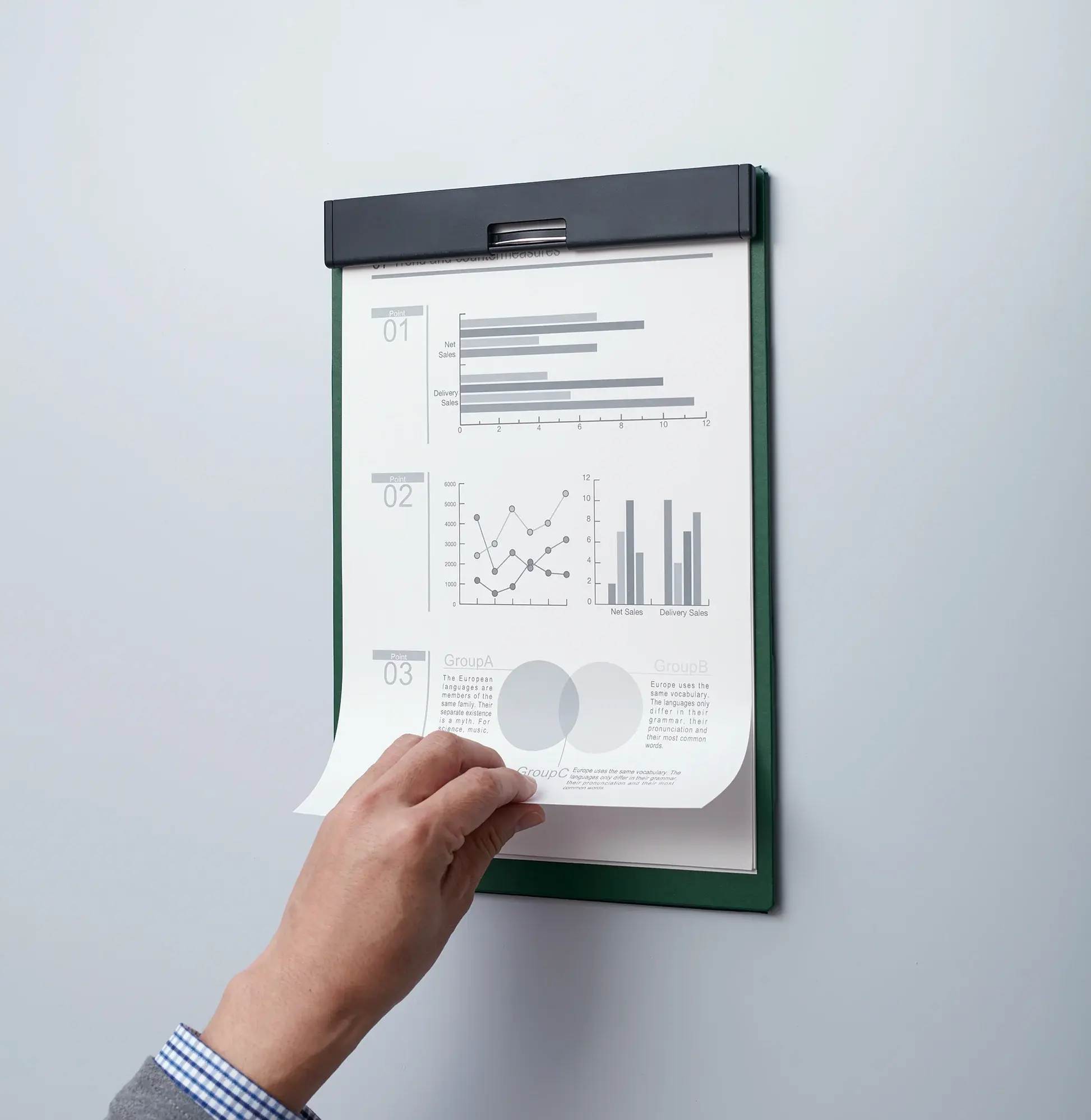 King Jim Magflap Clipboard A4