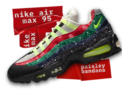 Nike Air Max 95 Big Bubble „Paisley Bandana“: Pattern  trifft  AM95-DNA