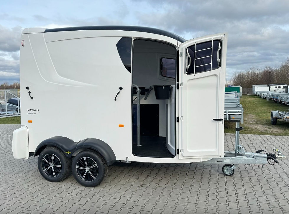 Miniaturbild: Humbaur Maximus 2700 Anhänger – Doppelpferde – Polyester Premium, AluBiComp